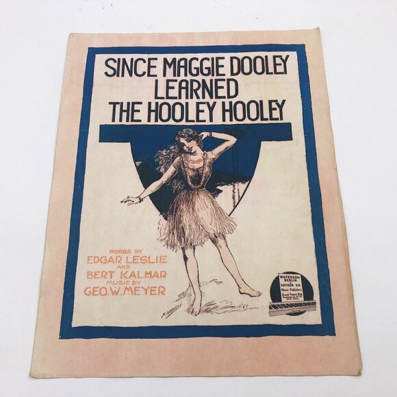 Since Maggie Dooley Learned the Hooley Hooley Music Sheet 1916 - Picture 1 of 4